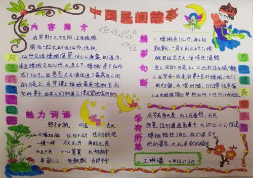 中国古代神话故事读书小报/